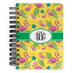 Pink Flamingo Spiral Notebook - 5x7 w/ Monogram