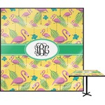 Pink Flamingo Square Table Top - 30" (Personalized)