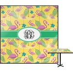 Pink Flamingo Square Table Top - 24" (Personalized)