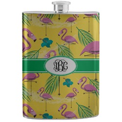 Pink Flamingo Stainless Steel Flask (Personalized)
