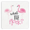 Pink Flamingo Paper Dinner Napkin - Front View