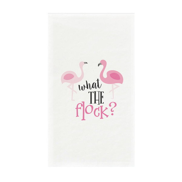 Custom Pink Flamingo Guest Towels - Full Color - Standard