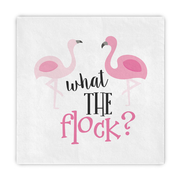 Custom Pink Flamingo Decorative Paper Napkins
