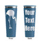 Pink Flamingo Steel Blue RTIC Everyday Tumbler - 28 oz. - Front and Back