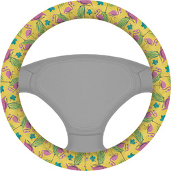 Pink Flamingo Steering Wheel Cover