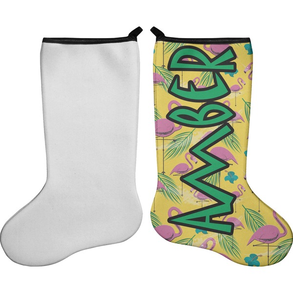 Pink Flamingo Stocking - Single-Sided - Approval