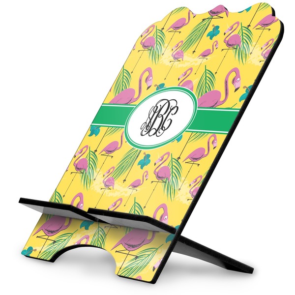 Custom Pink Flamingo Stylized Tablet Stand (Personalized)