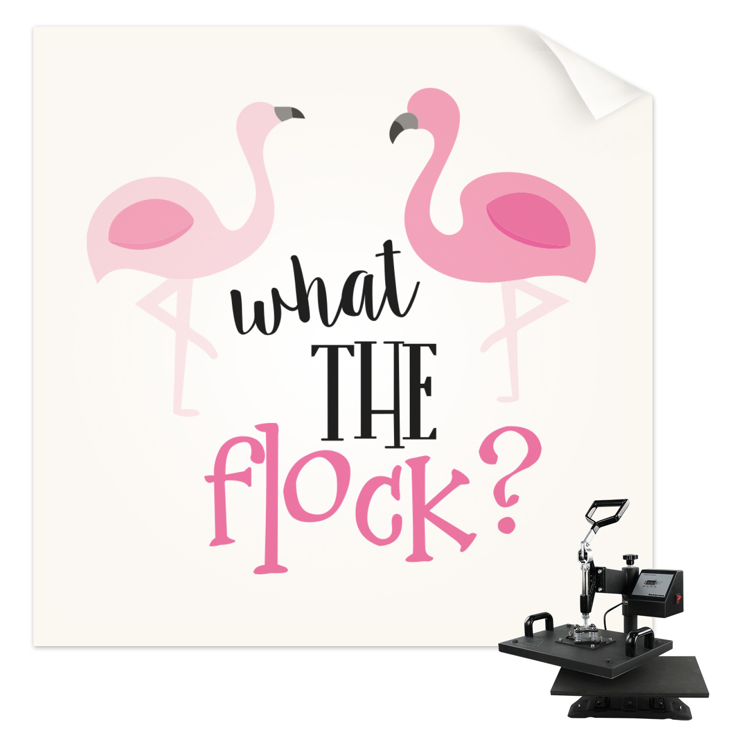 Pink Flamingo Sublimation Transfer (Personalized) YouCustomizeIt