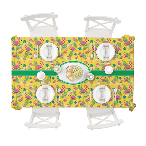 Pink Flamingo Tablecloths (58"x102") - TOP VIEW