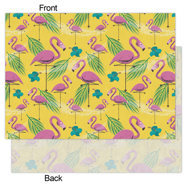 Pink Flamingo Tissue Paper - Heavyweight - Large - Front & Back