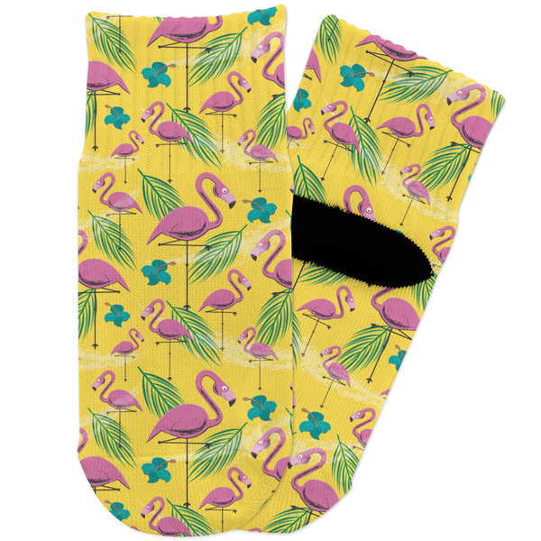Custom Pink Flamingo Toddler Ankle Socks