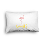 Pink Flamingo Pillow Case - Toddler - Graphic (Personalized)
