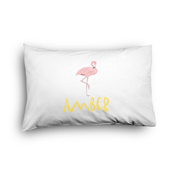 Pink Flamingo Pillow Case - Toddler - Graphic (Personalized)