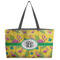 Pink Flamingo Beach Totes Bag - w/ Black Handles (Personalized)