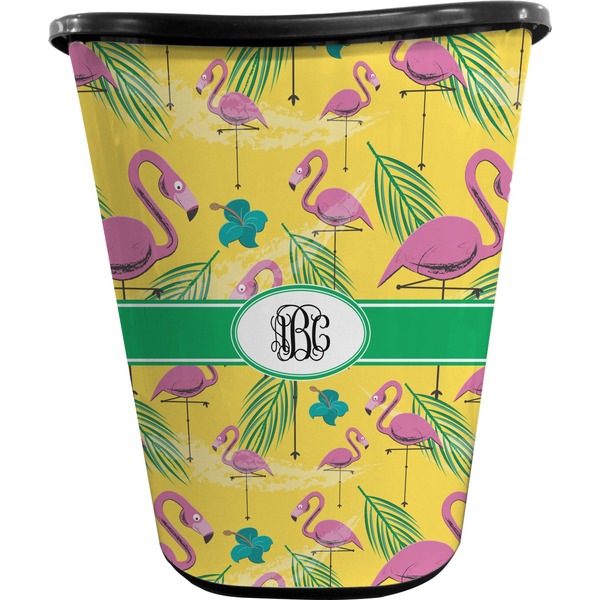 Pink Flamingo Custom Waste Basket