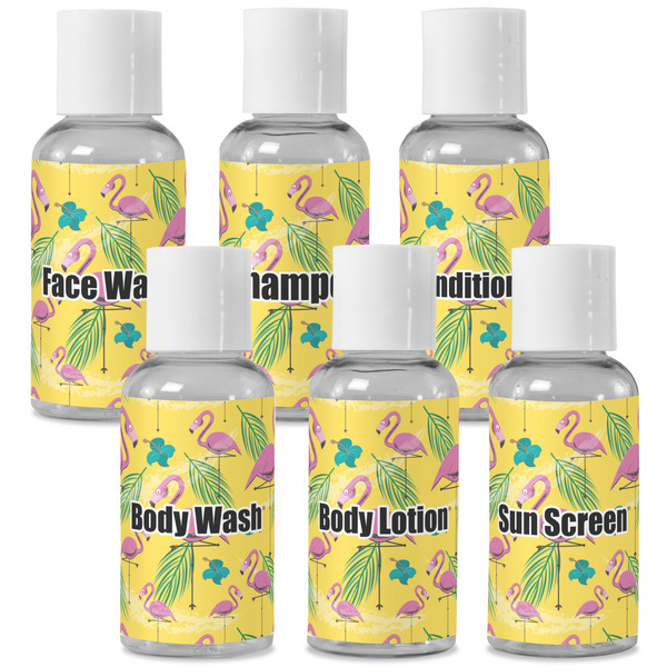 Custom Pink Flamingo Travel Bottles (Personalized)