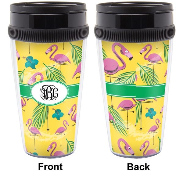 Pink Flamingo Travel Mug Approval (Personalized)