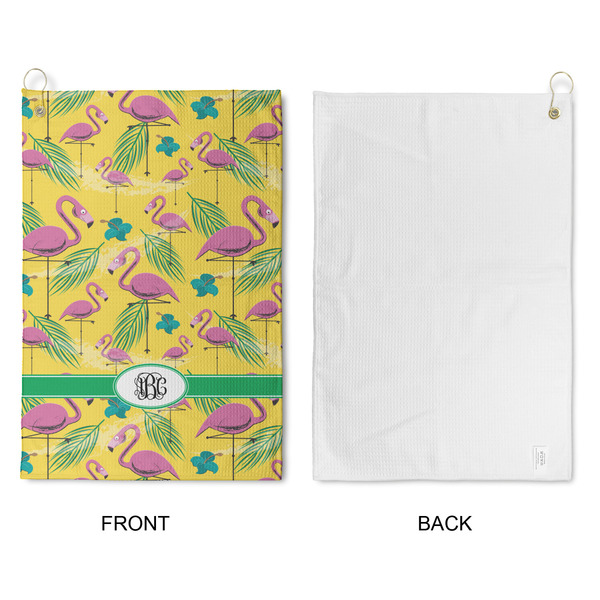 Pink Flamingo Waffle Weave Golf Towel - Approval