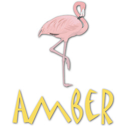 Pink Flamingo Graphic Decal - Medium (Personalized)