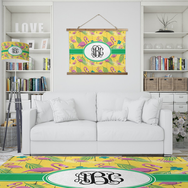 Pink Flamingo Wall Hanging Tapestry - IN CONTEXT