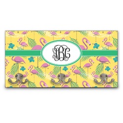 Pink Flamingo Wall Mounted Coat Rack (Personalized)