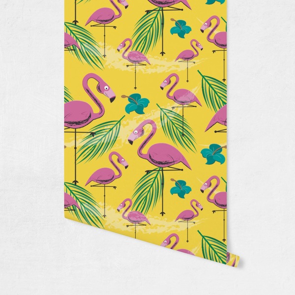Pink Flamingo Wallpaper on Wall