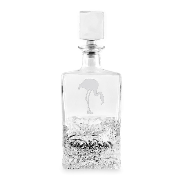 Pink Flamingo Whiskey Decanter - 26oz Rect - APPROVAL