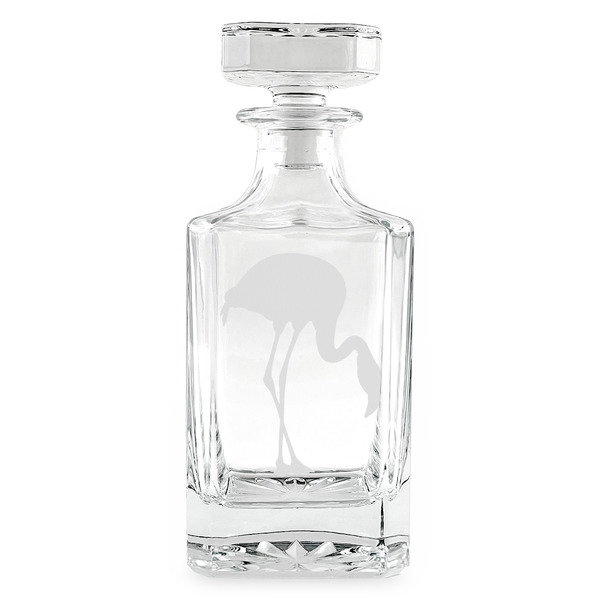 Pink Flamingo Whiskey Decanter - 26oz Square - APPROVAL