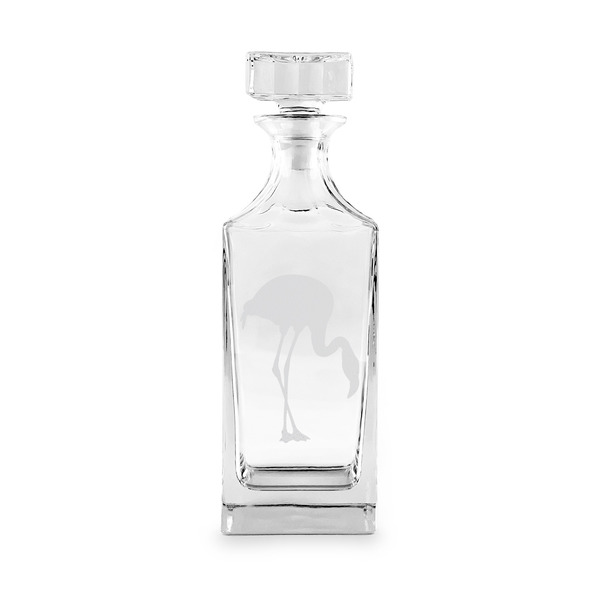 Pink Flamingo Whiskey Decanter - 30oz Square - APPROVAL
