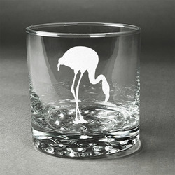 Pink Flamingo Whiskey Glass - Engraved
