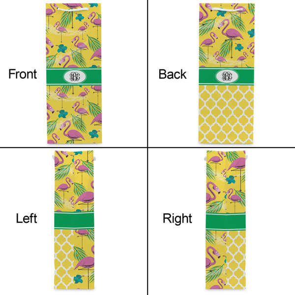 Pink Flamingo Wine Gift Bag - Gloss - Approval