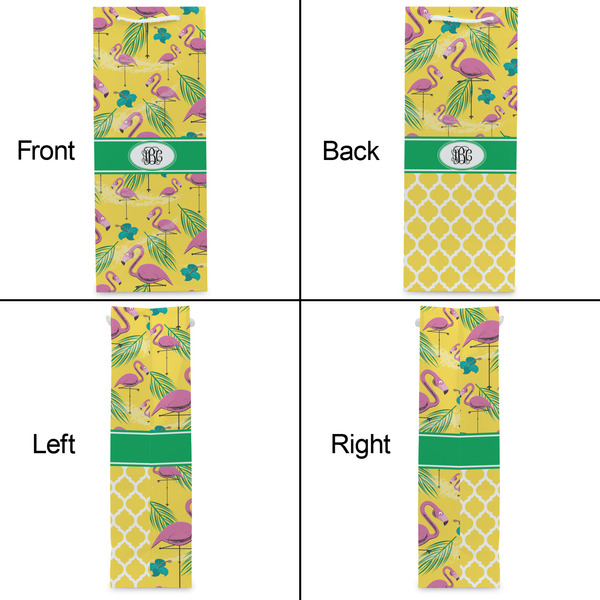 Pink Flamingo Wine Gift Bag - Matte - Approval