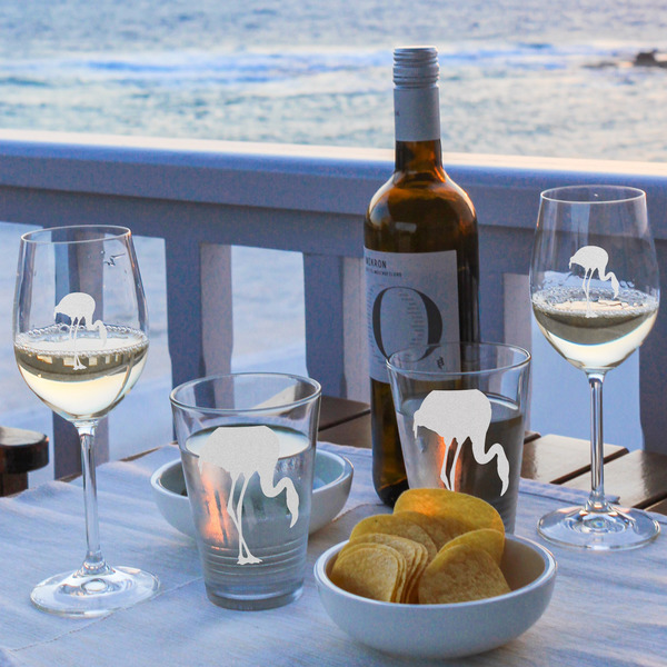 Pink Flamingo Wine Glasses - Lifestyle (UPDATE)