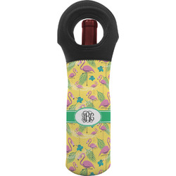 Pink Flamingo Wine Tote Bag (Personalized)