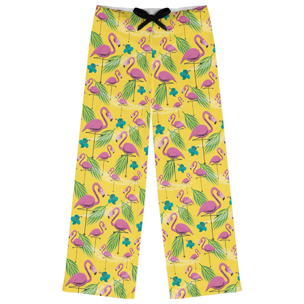 Custom Pink Flamingo Womens Pajama Pants - XL