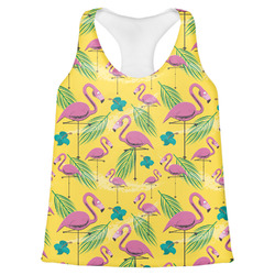 Pink Flamingo Womens Racerback Tank Top - 2X Large (Personalized)