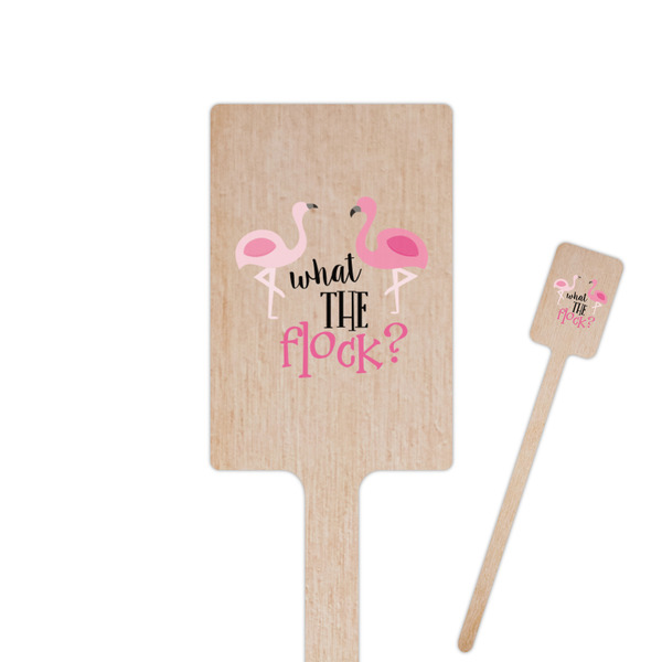 Custom Pink Flamingo Rectangle Wooden Stir Sticks