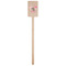 Pink Flamingo Wooden 6.25" Stir Stick - Rectangular - Single Stick