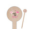 Pink Flamingo Round Wooden Food Picks