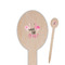 Pink Flamingo Wooden Food Pick - Oval - Closeup