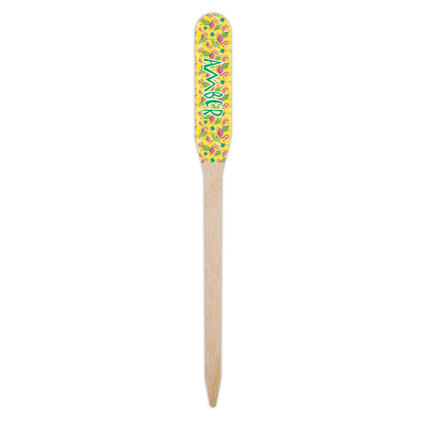 Pink Flamingo Wooden Food Pick - Paddle - Single Pick