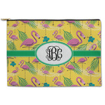 Pink Flamingo Zipper Pouch (Personalized)