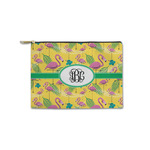 Pink Flamingo Zipper Pouch - Small - 8.5"x6" (Personalized)