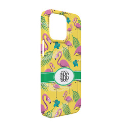 Pink Flamingo iPhone Case - Plastic - iPhone 13 Pro (Personalized)