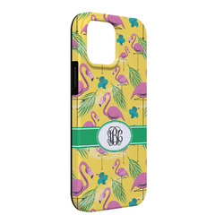 Pink Flamingo iPhone Case - Rubber Lined - iPhone 13 Pro Max (Personalized)