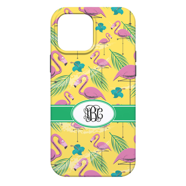 Pink Flamingo iPhone 13 Pro Max Tough Case - Back