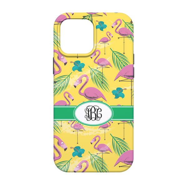 Pink Flamingo iPhone 13 Pro Tough Case - Back