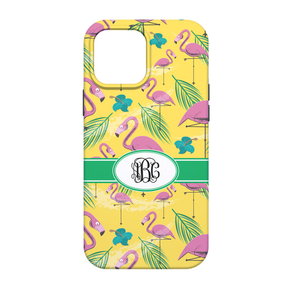Pink Flamingo iPhone 13 Tough Case - Back