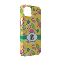 Pink Flamingo iPhone Case - Plastic - iPhone 14 Pro (Personalized)