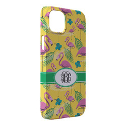 Pink Flamingo iPhone Case - Plastic - iPhone 14 Pro Max (Personalized)